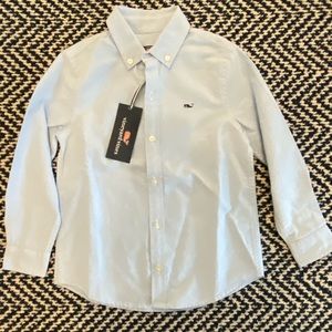 Vineyard Vines button down blue shirt size 5 NWT